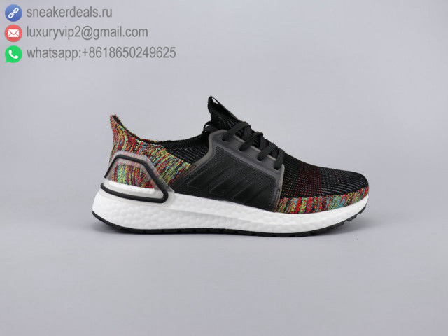 ADIDAS ULTRA BOOST 19 BLACK MULTICOLOR UNISEX RUNNING SHOES